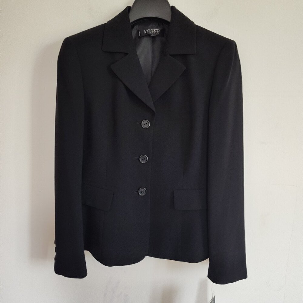 Kasper Black Single-Breasted Jacket/Blazer & Belt